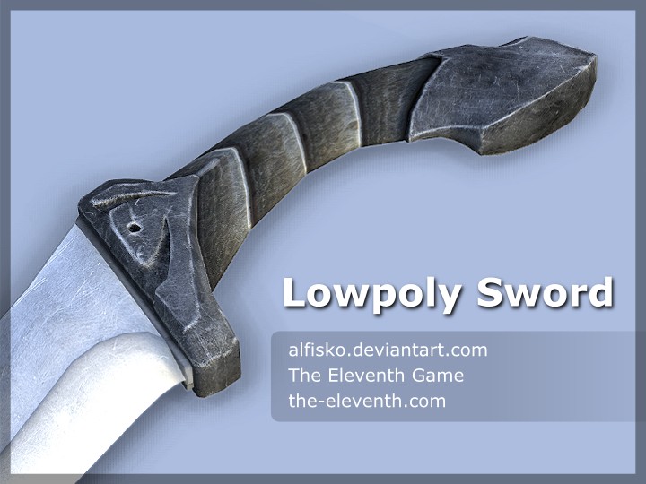 Lowpoly Sword preview image 1
